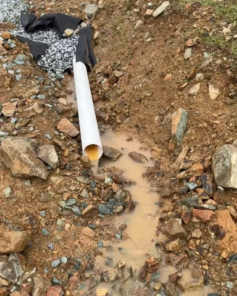 French Drain in El Dorado Hills
