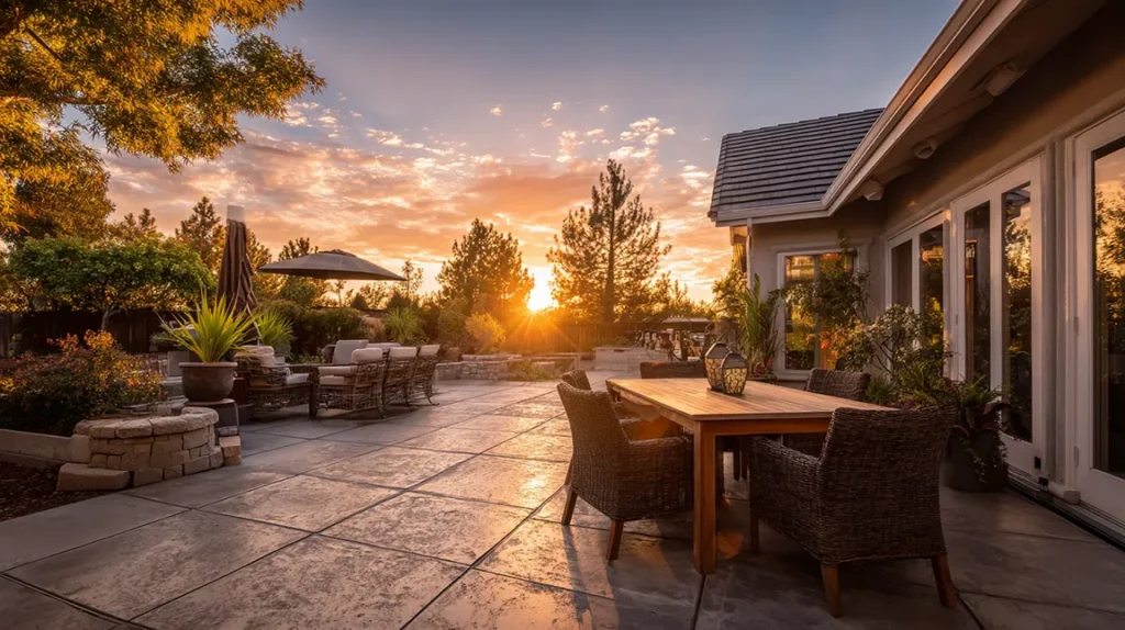 beautiful concrete patio ideas for northern California