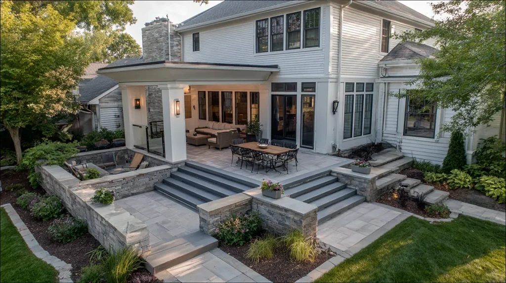 concrete patio extension ideas