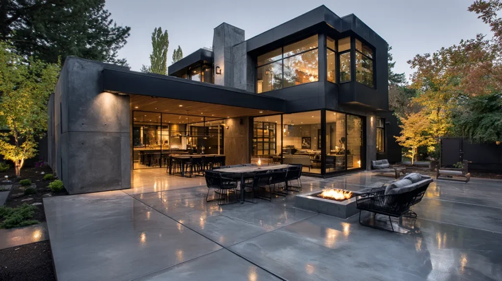 modern concrete patio ideas